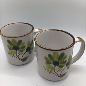 Pair of Sunnycraft Collection Vintage Stoneware Mugs